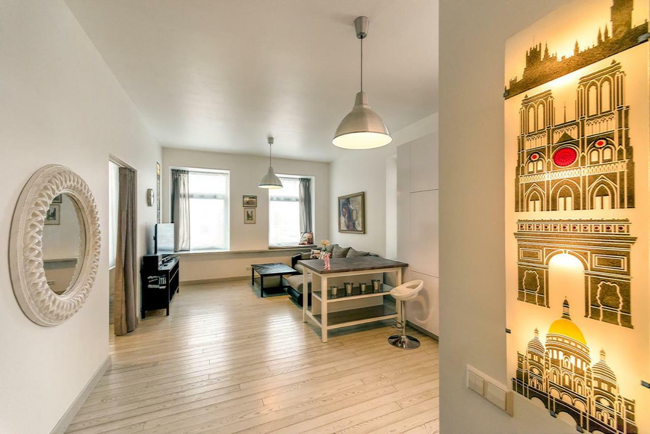 Vilnius Apartment With Stained Glass Экстерьер фото